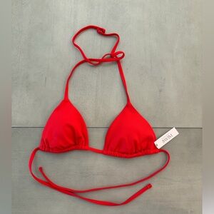 New Victoria's Secret Bright Red Bikini Top